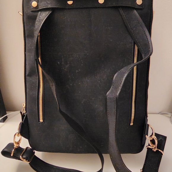 Montage Backpack Vegan Leather Black & Everyday Bag Crossbody - BRAND NEW main image 6
